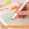 JiMiao Double Headed Visible Window Highlighters Markers Set