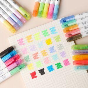 JiMiao Double Headed Visible Window Highlighters Markers Set