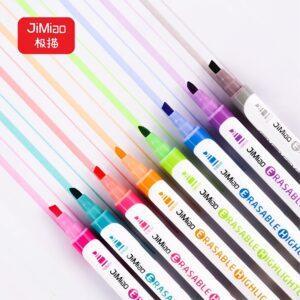 JiMiao Erasable Highlighter Markers Pen