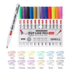 JiMiao Contour Coloring Markers Set