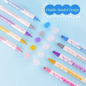 JiMiao Colorful Metallic Drawing Markers pen