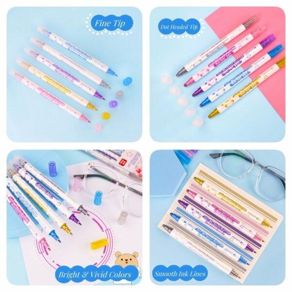 JiMiao Colorful Metallic Drawing Markers pen