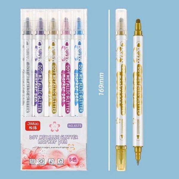 JiMiao Colorful Metallic Drawing Markers pen