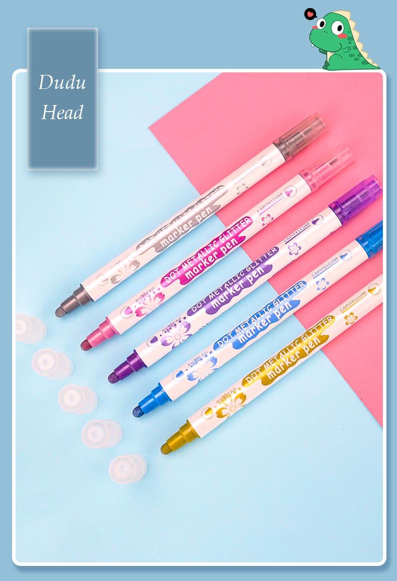 JiMiao Colorful Metallic Drawing Markers pen