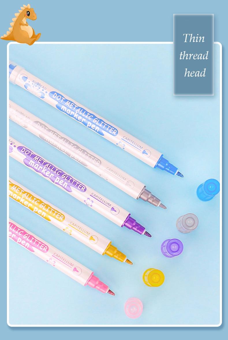 JiMiao Colorful Metallic Drawing Markers pen