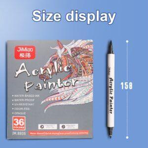 JiMiao Double-headed Acrylic Markers Set