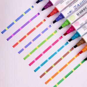 JiMiao Double-head Color Changing Highlighter Makers Pen