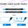 JiMiao Double-headed Gouache Acrylic Coloring Marker Pen