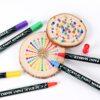 JiMiao Double-headed Gouache Acrylic Coloring Marker Pen