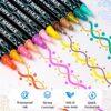 JiMiao Double-headed Gouache Acrylic Coloring Marker Pen