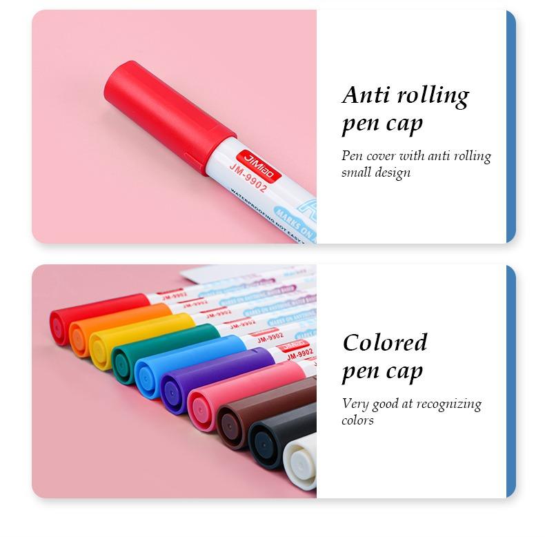 Acrylic Valve Coloring Markers Set