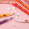JiMiao Colorful Nail Art Coloring Marker Pens Set