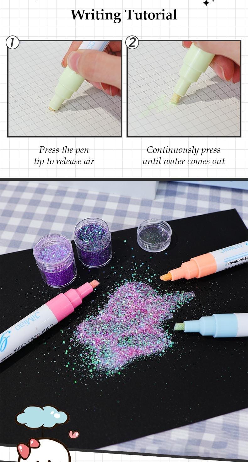 Colorful Handmade Adhesive Markers Set