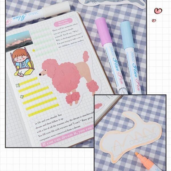 Colorful Handmade Adhesive Markers Set