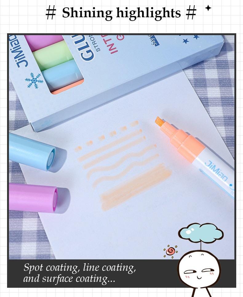 Colorful Handmade Adhesive Markers Set