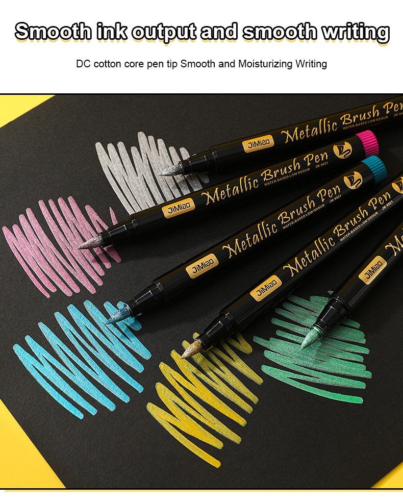 JiMiao Soft-Head Coloring Metal Marker Pen Set