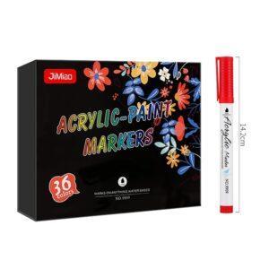 JiMiao Soft-headed Acrylic Coloring Markers Set