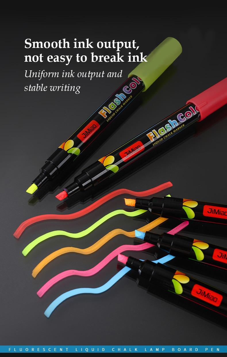 Smooth ink output not easy to break ink-JiMiao Flash Color Markers Set