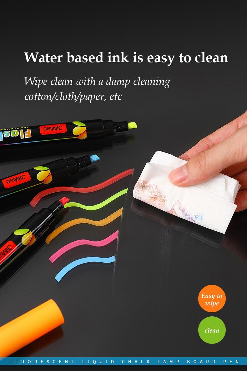 water based ink is easy to clean-JiMiao Flash Color Markers Set