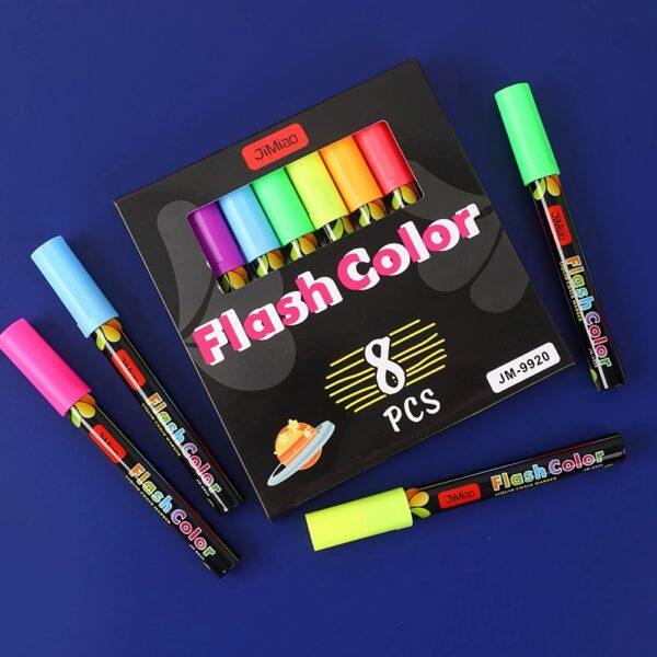 JiMiao Flash Color Markers Set