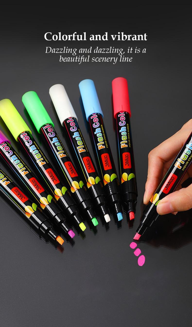 Colorful and vibrant-JiMiao Flash Color Markers Set