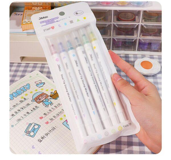 JiMiao Stamp Coloring Marker Set