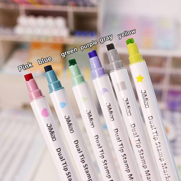 JiMiao Stamp Coloring Marker Set