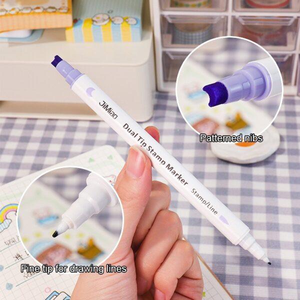 JiMiao Stamp Coloring Marker Set