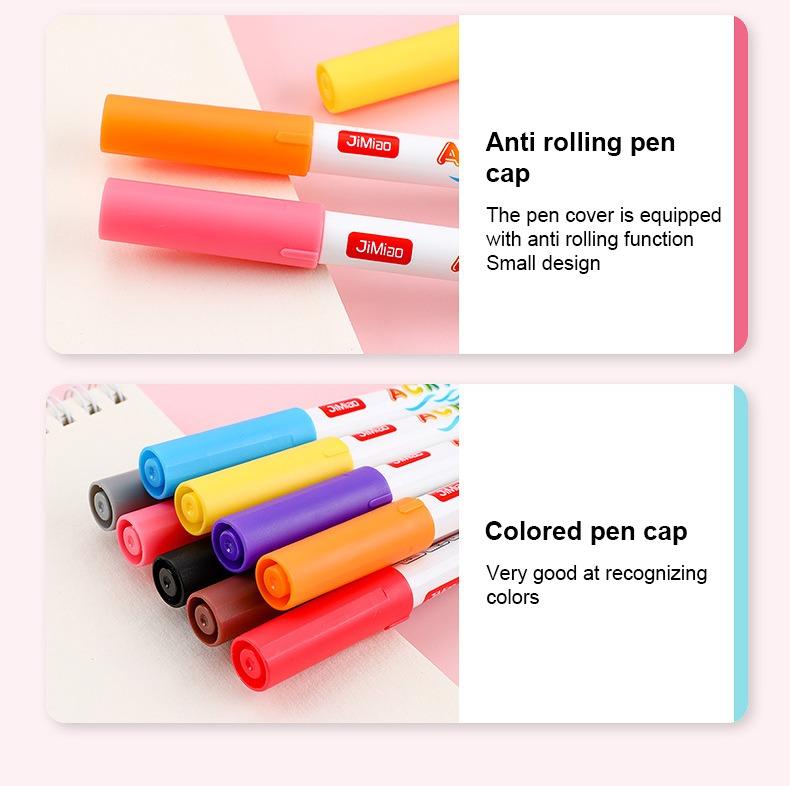 JiMiao Valve Acrylic Coloring Marker Pen Set