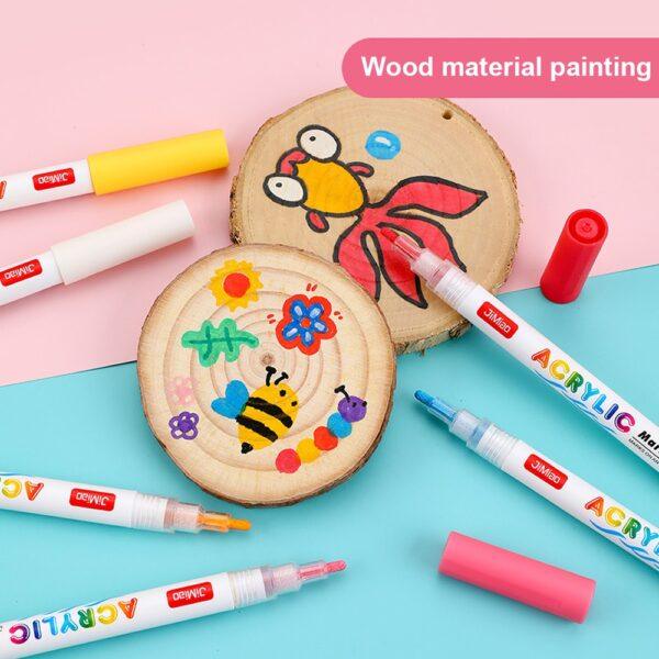 JiMiao Valve Acrylic Coloring Marker Pen Set