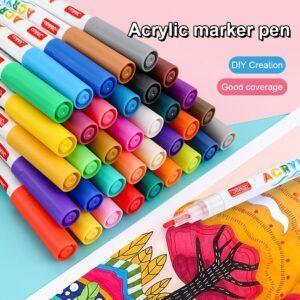 JiMiao Valve Acrylic Coloring Marker Pen Set