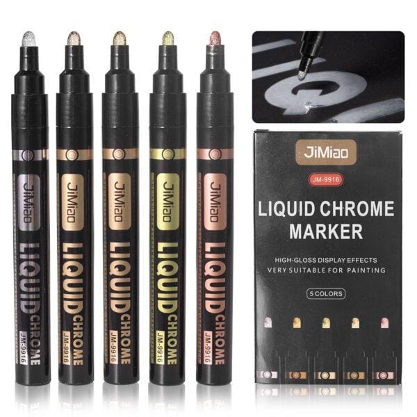 Liquid Chrome Markers Set