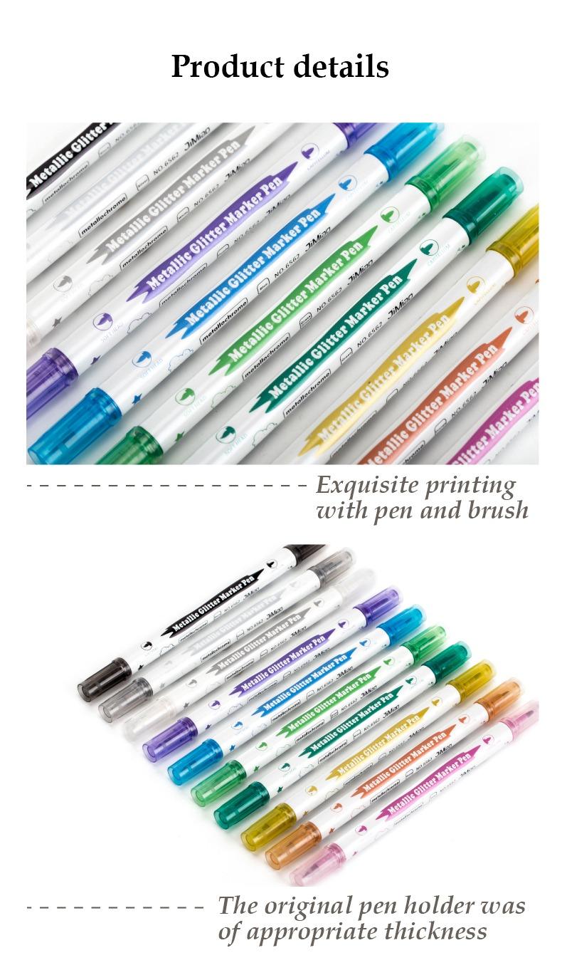 product ditails-JiMiao Double-headed Metal Marker Pen